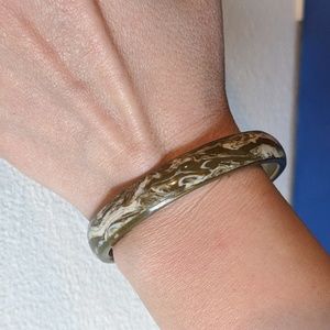 Vintage brown and white bracelet
